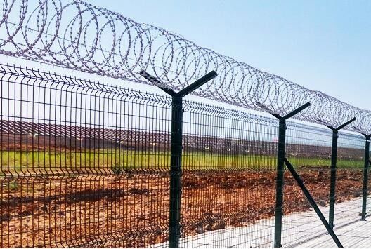 Galvanizado Concertina Razor Wire de sistema de vedação para áreas de alta segurança